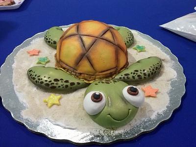Sea turtle cake - Cake by Vero Ortegón