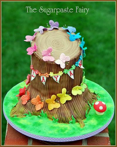 Woodland Butterflies - Cake by The Sugarpaste Fairy