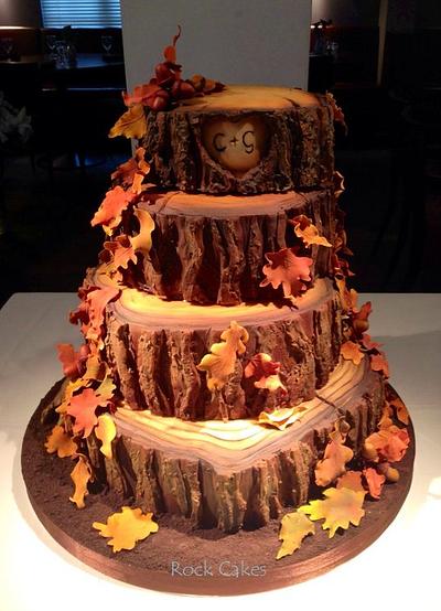 Autumn Wedding cake - Cake by RockCakes