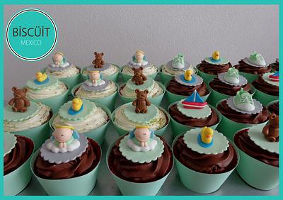 Baby Shower Cupcakes - Cake by BISCÜIT Mexico