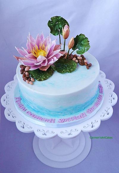 Water lily cake - Cake by Carmen Iordache