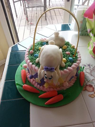 Easter Bunny Basket Cake - Cake by Cakes ROCK!!!  