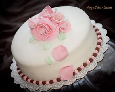 Rose Cake - Cake by Angelica Galindo