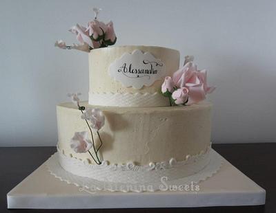 Simple & sweet 15s cake - Cake by Cristi