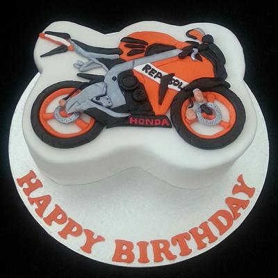 Honda Repsol Bike - Cake by universalcakes