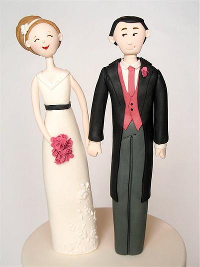 Bride and Groom - Cake by Kathy's Little Cakery