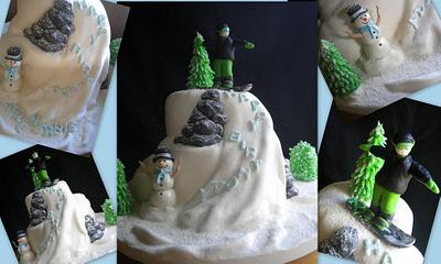 Snowboarding  - Cake by CakeChick