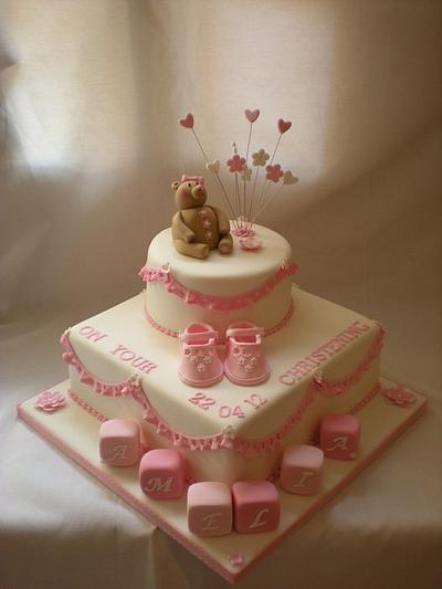 Amelia christening cake - Cake by The Snowdrop Cakery