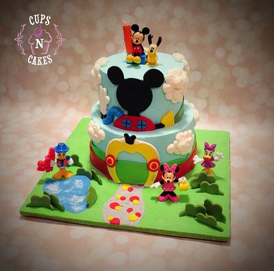 Mickey Mouse Clubhouse - Cake by Cups-N-Cakes 