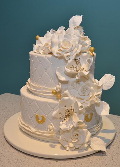 50th Wedding Anniversary Cake - Cake by Leanne Butterworth