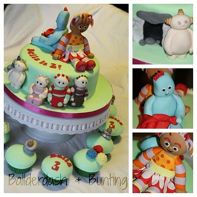 In the Night Garden Cake and Cupcakes - Cake by Ballderdash & Bunting