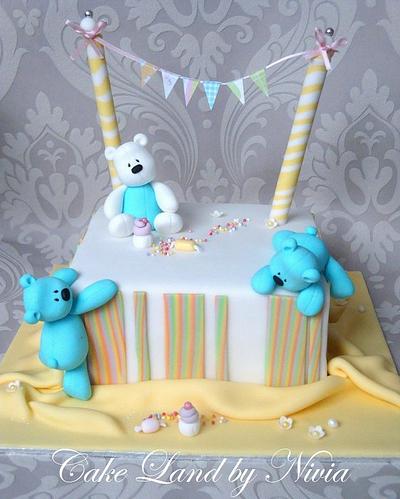Teddy bear party cake - Cake by Nivia