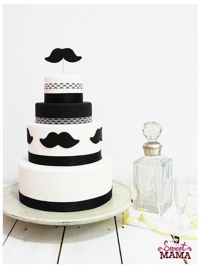 Moustache _ a Gay Wedding Cake - Cake by Soraya Sweetmama