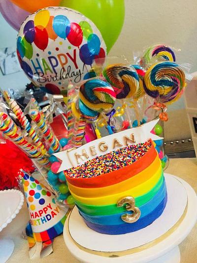 Rainbow cake - Cake by Carola Gutierrez