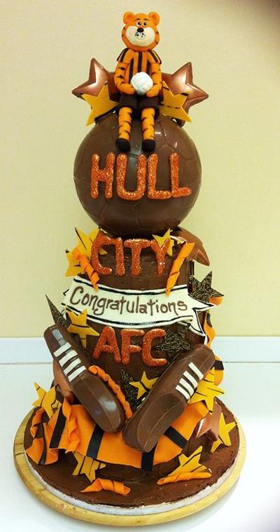 Hull City themed Chocolate Cake - Cake by Judy