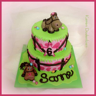 Two little Ponies! - Cake by Karen Dodenbier