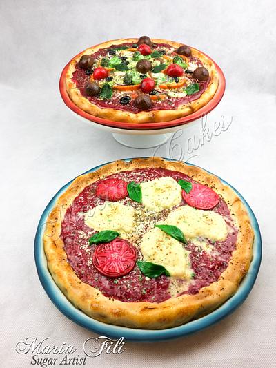 Pizza Cakes - Cake by Marias-cakes