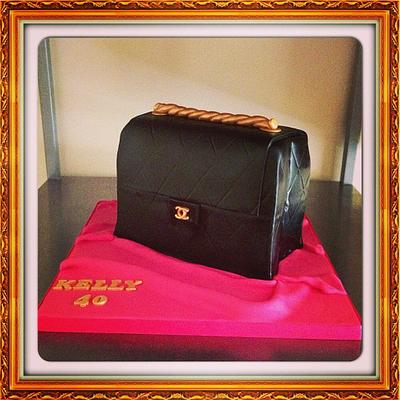 Chanel bag cake - Cake by Wonderland Cake and Cookie Co