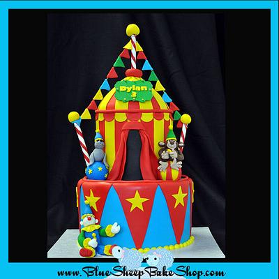 Circus Birthday Cake - Cake by Karin Giamella