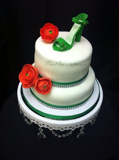 Bridal Shower Shoe Cake - Cake by Beau Petit Cupcakes (Candace Chand)