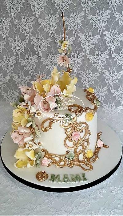  Flowery cake - Cake by Fées Maison (AHMADI)