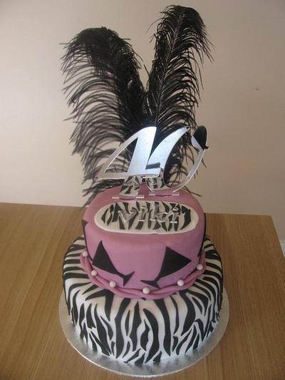 40th Birthday Cake - Cake by HeatherBlossomCakes