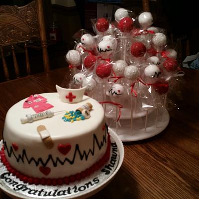 Nurse graduation celebration - Cake by Get Frosted Got Fondant Specialty Cakes