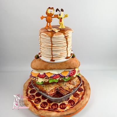 Garfield Loves Food! - Cake by Jenny Kennedy Jenny's Haute Cakes