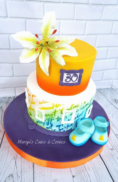 Cake for 30 th birthday - Cake by Mariya's Cakes & Art - Chef Mariya Ozturk