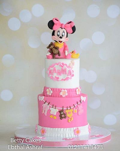 Minnie Mouse baby shower cake - Cake by BettyCakesEbthal 