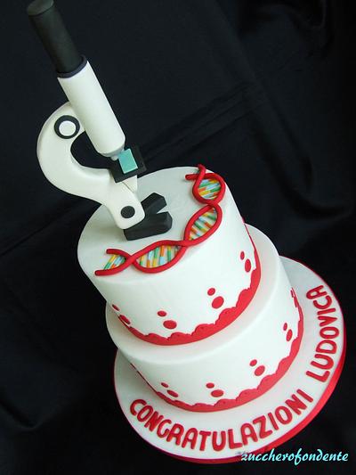 Biology Graduation Cake - Cake by zuccherofondente