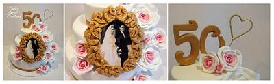 50th Wedding Aniversary Cake! - Cake by Bela Verdasca