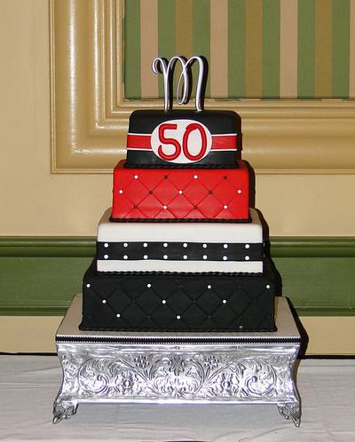50th Birthday Celebration - Cake by Elisa Colon