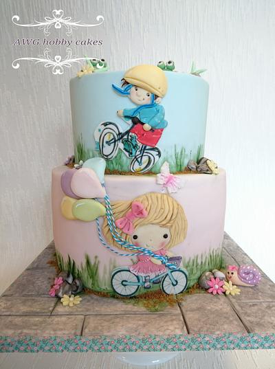 Bicycle double party - Cake by AWG Hobby Cakes