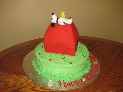Snoopy & Woodstock - Cake by Lacey Deloli