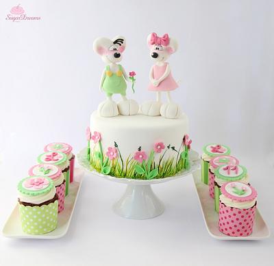 Diddle- and Diddlina-mouse Cake - Cake by Noemi 