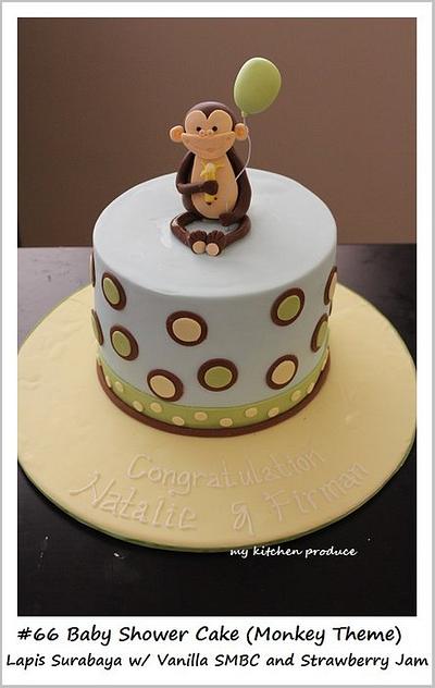 Cheeky Monkey Baby Shower - Cake by Linda Kurniawan