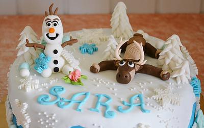 Olaf and Sven - Cake by DanielaCostan
