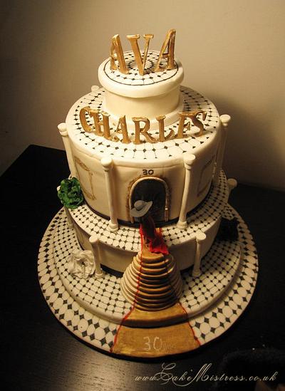 Red Carpet Grand entrance - Cake by Nuria Moragrega - Cake Mistress