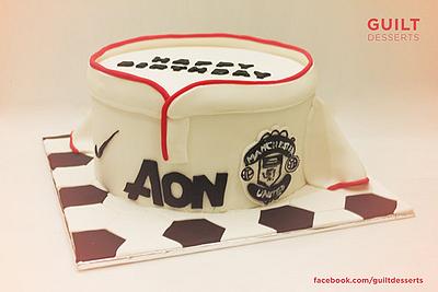 Manchester United Jersey Cake - Cake by Guilt Desserts