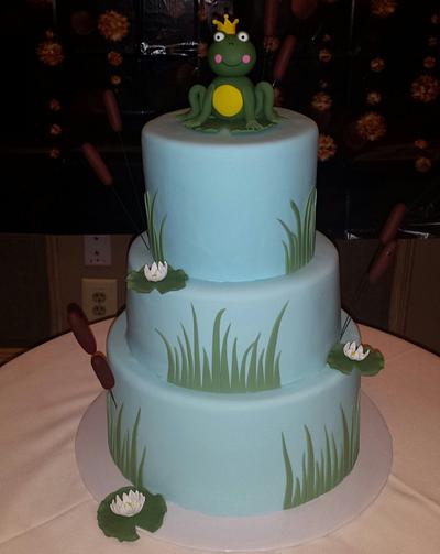 Frog Prince Baby Shower - Cake by Nicole Verdina 