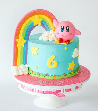 Kirby - Cake by Anchored in Cake