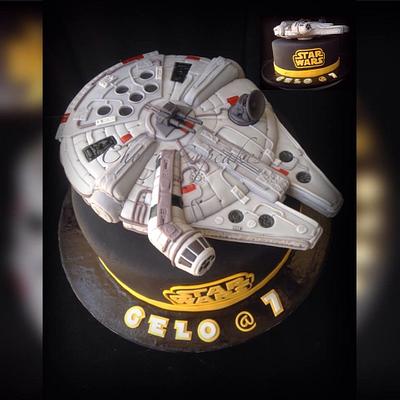 Star Wars : Millennium Falcon Cake - Cake by Cherry Eduarte-Cordero