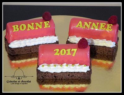 Happy new year individual cakes - Cake by Génoise et chocolat