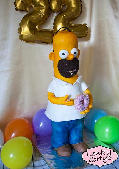 Homer Simpson  - Cake by Lenkydorty