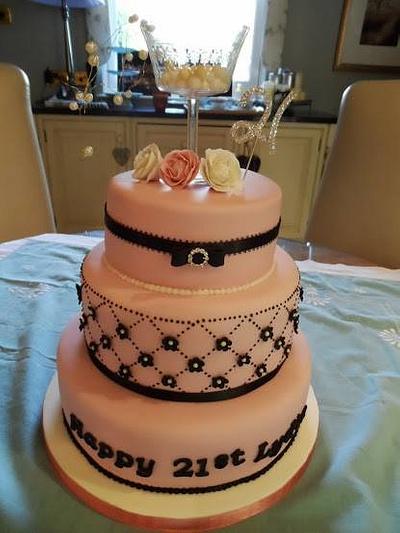 21st Birthday cake - Cake by The Old Manor House Bakery - Lisa Kirk