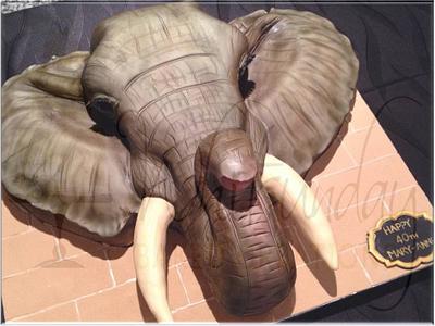 Elephant (Mr Ellie) - Cake by Whitsunday Baked Creations - Deb Smith