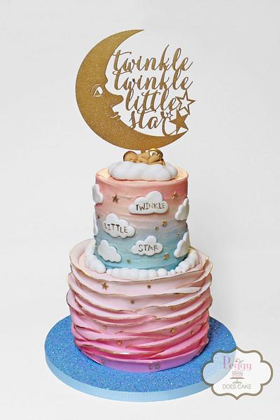 Twinkle Twinkle Little Star Reveal Cake - Cake by Peggy Does Cake
