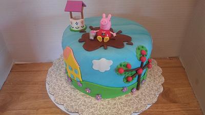 Peppa pig cake - Cake by Tiffany DuMoulin