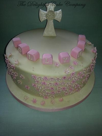 Christening Cake - Cake by lesley hawkins